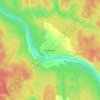 Топографическая карта Квазеньга, высота, рельеф