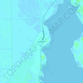 Топографическая карта Masontown, высота, рельеф
