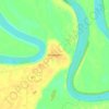 Топографическая карта Загваздино, высота, рельеф