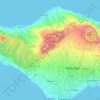 Топографическая карта Bali Island, высота, рельеф