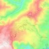Топографическая карта El Líbano, высота, рельеф