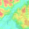 Топографическая карта Ярцево, высота, рельеф