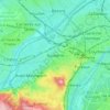 Топографическая карта Nanterre, высота, рельеф