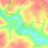 Топографическая карта Лесные Локотцы, высота, рельеф
