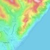 Топографическая карта улица 1 Апреля, высота, рельеф