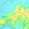 Топографическая карта Pièce du Tail, высота, рельеф