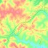 Топографическая карта Nebo, высота, рельеф