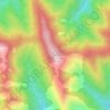 Топографическая карта Февральская, высота, рельеф