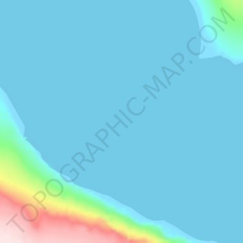 Топографическая карта залив Шуберта, высота, рельеф