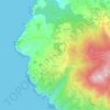 Топографическая карта Azoia, высота, рельеф