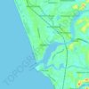 Топографическая карта Beypore, высота, рельеф