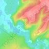 Топографическая карта Дызвездный ключ, высота, рельеф