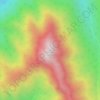Топографическая карта Redstreak Mountain, высота, рельеф