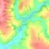 Топографическая карта Ханино, высота, рельеф