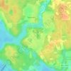 Топографическая карта Санатория "Тишково", высота, рельеф