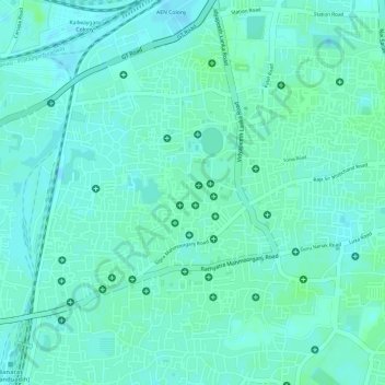 Топографическая карта Sigra, высота, рельеф