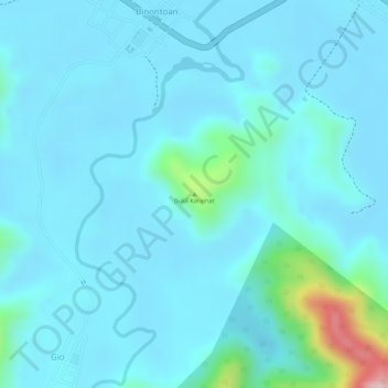 Топографическая карта Bukii Karamat, высота, рельеф