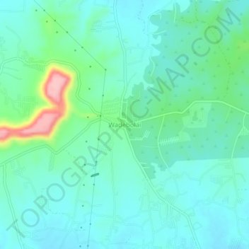 Топографическая карта Wadebolai, высота, рельеф