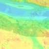 Топографическая карта Рязаново, высота, рельеф