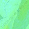 Топографическая карта Отвидино, высота, рельеф