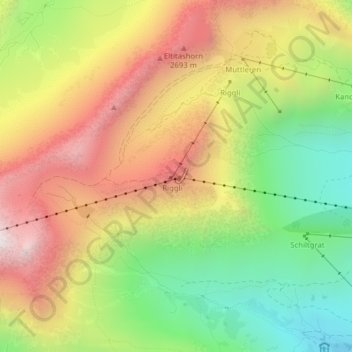 Топографическая карта Birg, высота, рельеф