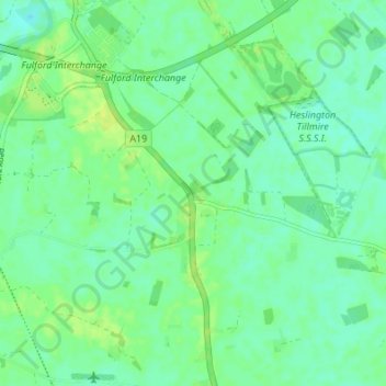 Топографическая карта Crockey Hill, высота, рельеф