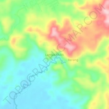 Топографическая карта Lemba Mukti, высота, рельеф