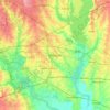 Топографическая карта Mesquite, высота, рельеф