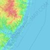 Топографическая карта Long Beach Island, высота, рельеф