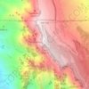 Топографическая карта Sandia Crest, высота, рельеф