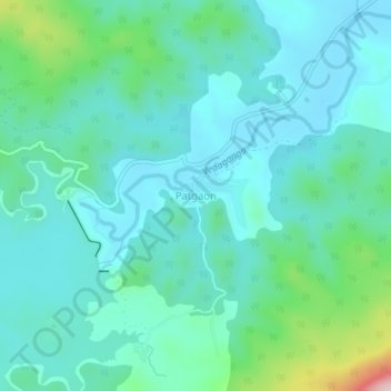 Топографическая карта Patgaon, высота, рельеф