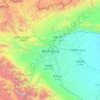 Топографическая карта Kashgar Prefecture, высота, рельеф