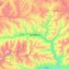 Топографическая карта Lhodrak, высота, рельеф