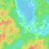 Топографическая карта Большое Лохово, высота, рельеф