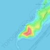 Топографическая карта мыс Россета, высота, рельеф