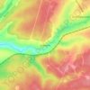 Топографическая карта Снежное, высота, рельеф