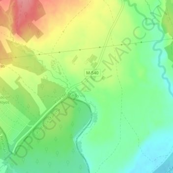 Топографическая карта Alamin, высота, рельеф