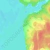 Топографическая карта ССОЛ ЧКАЛОВЕЦ, высота, рельеф