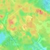 Топографическая карта Вишнёвка, высота, рельеф