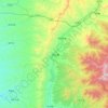 Топографическая карта 方山县, высота, рельеф