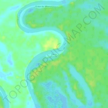 Топографическая карта Paris, высота, рельеф