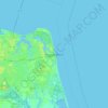 Топографическая карта Virginia Beach, высота, рельеф