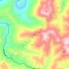 Топографическая карта 那拉, высота, рельеф