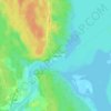 Топографическая карта Соловьёво, высота, рельеф