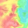 Топографическая карта Костомарово, высота, рельеф