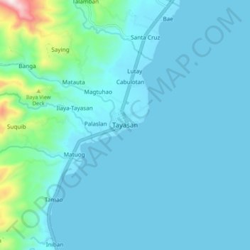 Топографическая карта Tayasan, высота, рельеф