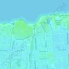 Топографическая карта Spanish Fort, высота, рельеф