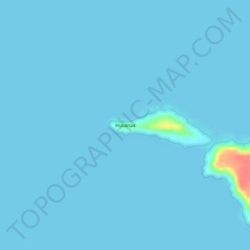 Топографическая карта Husanax, высота, рельеф