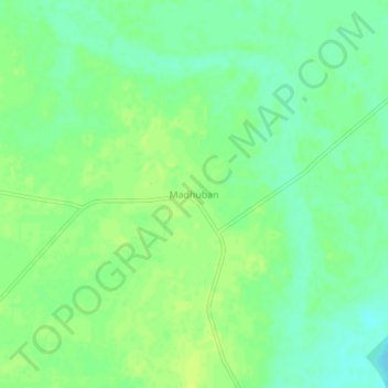 Топографическая карта Madhuban, высота, рельеф