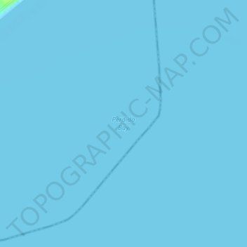 Топографическая карта Perdido Bay, высота, рельеф